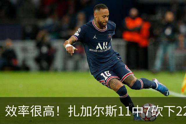 效率很高！扎加尔斯11中7砍下22分4板4助 罚球6中6